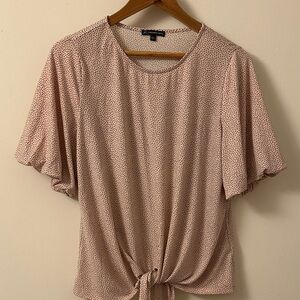 Adrianna Papell polka dot shirt L